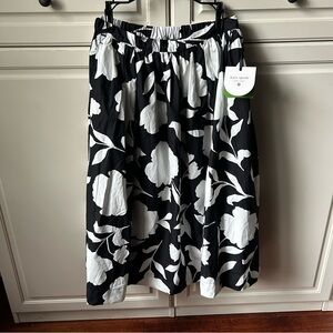 Kate Spade x Target Classic Rose Volume Midi Skirt Size Medium NWT